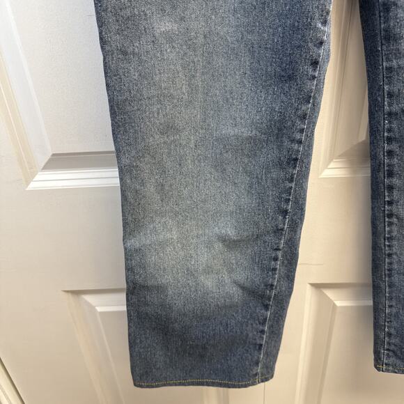St John Sport by‎ Marie Gray Blue Denim Jeans VTG High Rise Straight Leg Size 10 - Picture 7 of 16